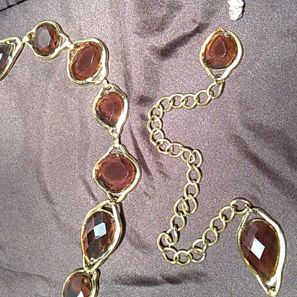 CCO | BOUTIQUE STORE | 24" TO 27" WAIST | CLASSIC AMBAR JEWELS BELT - Picture 2 of 6